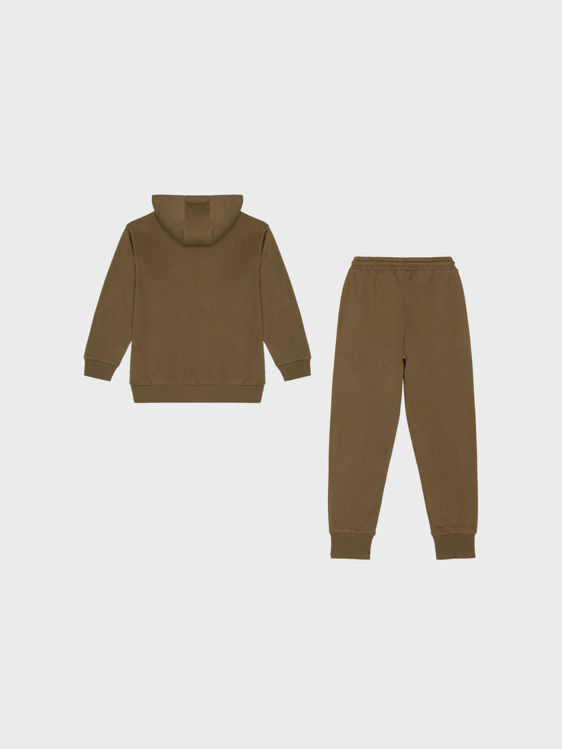 Picture of BD8288- HIGH QUALITY MATERIAL ARMY GREEN BOYS TRACKSUIT 4-14